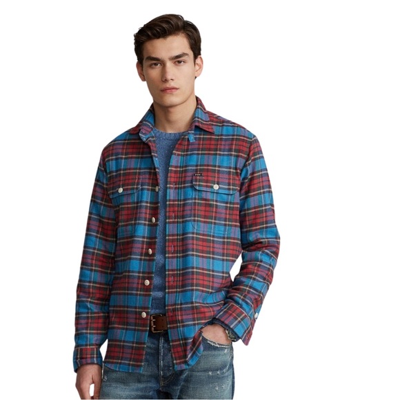 Polo by Ralph Lauren Classic Fit Performance Flannel Shirt - Picture 16 of 16